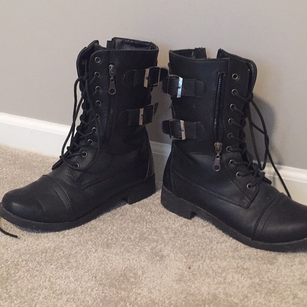Black Combat Boots